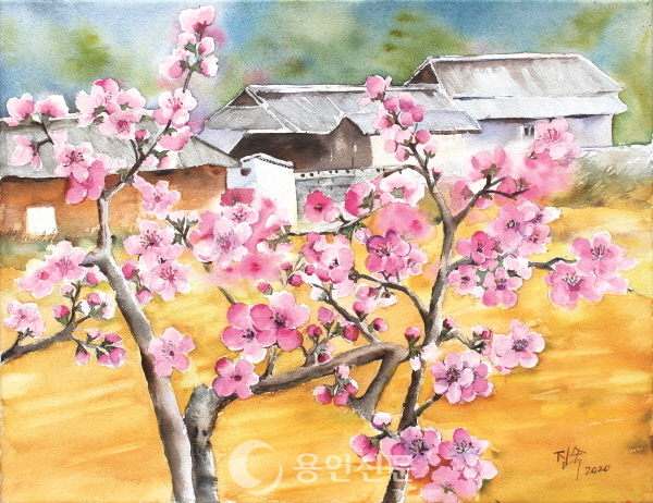 월정리의 봄 - 홍진숙 작