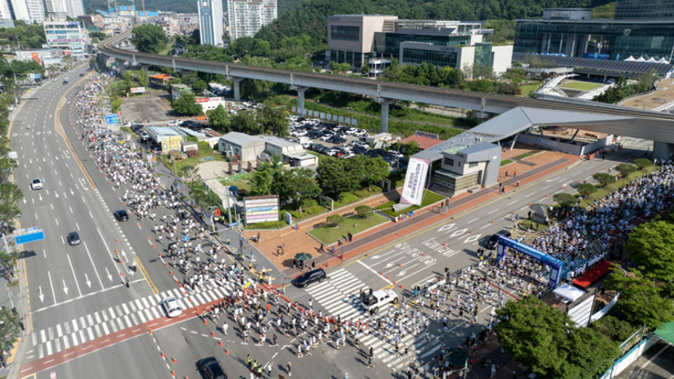 남녀노소 5000명 희망을 향해 달렸다