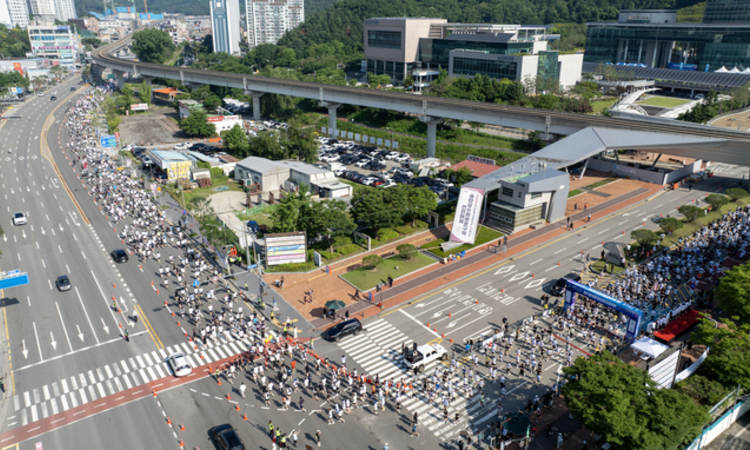 남녀노소 5000명 희망을 향해 달렸다
