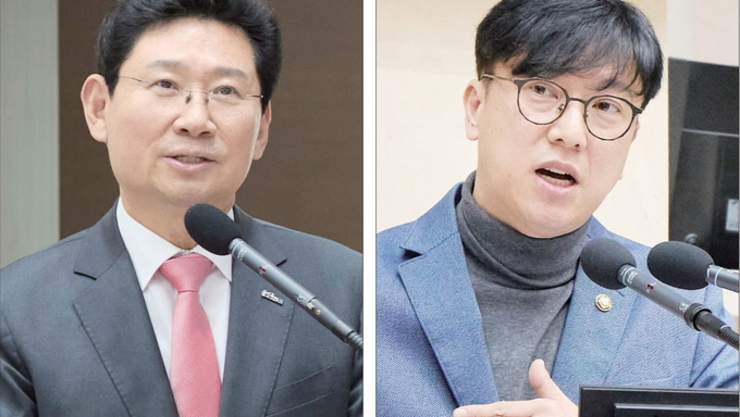 이상일 시장·김병민 시의원, 용인 관통 철도망 ‘설전’